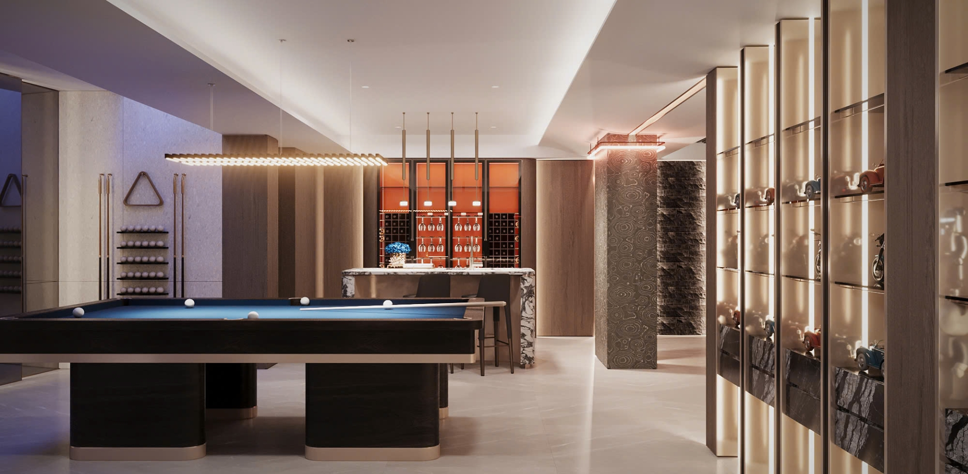 Tầng hầm của Anlac villa được SENDESIGN biến thành khu giải trí cá nhân đúng nghĩa