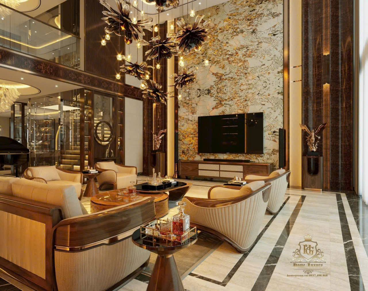 Biệt thự do Công ty Cổ phần Xây dựng và Nội thất HomeGroup thiết kế