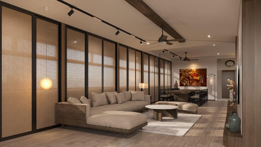 Sử dụng cửa lùa mây nhựa khai thác lợi thế ánh sáng và gió trời