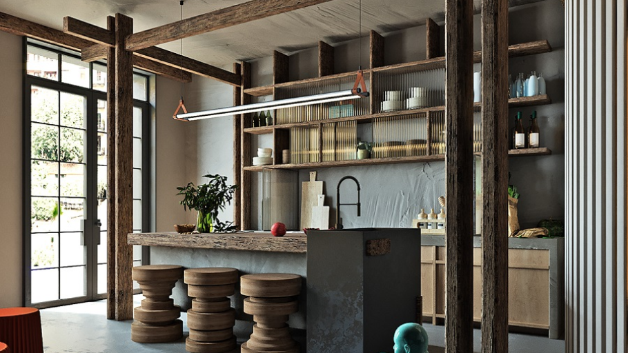 Nội thất gỗ tự nhiên tạo cảm giác gần gũi, thanh lịch