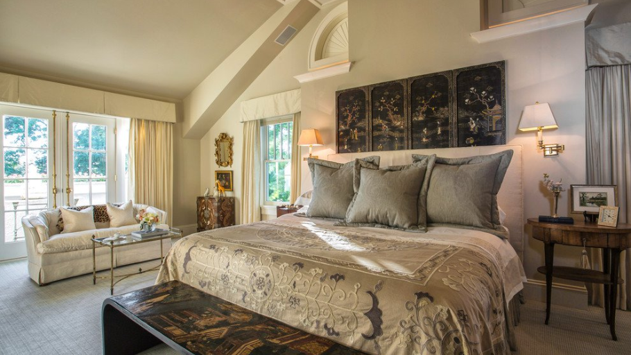 Phòng ngủ rộng thoáng, kết nối ánh sáng và thiên nhiên