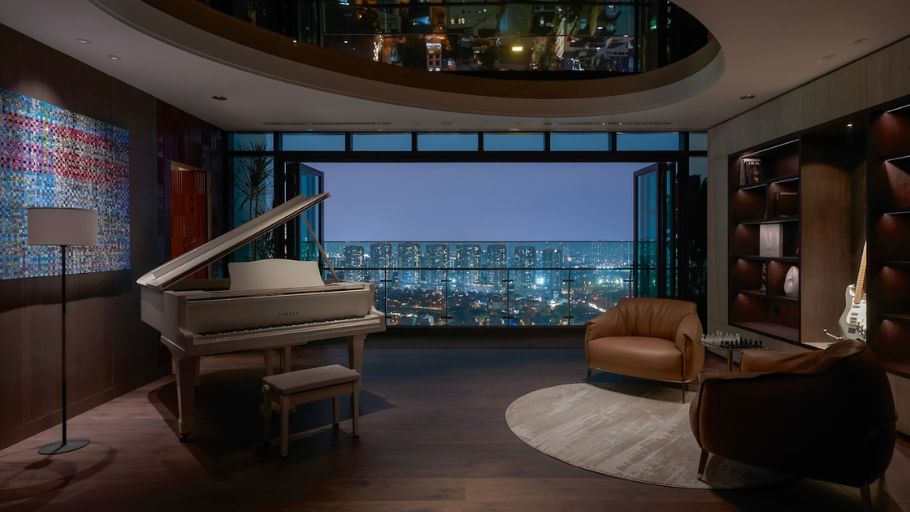 Không gian lounge trong dự án Feliz Penthouse