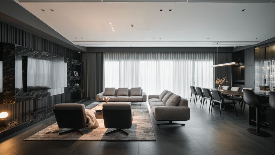 Phòng khách trong dự án Sunshine Riveside Penthouse