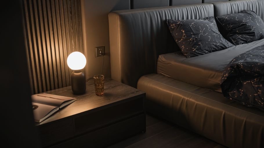 Vẻ đẹp phòng ngủ Penthouse châu Âu toát lên từ ánh sáng, vật liệu và bố cục hài hòa