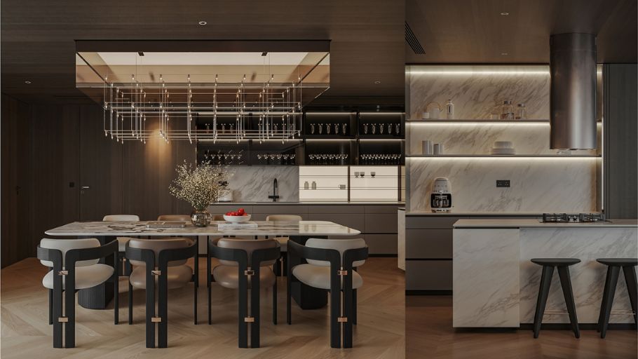 Nhà bếp trong dự án Define Penthouse