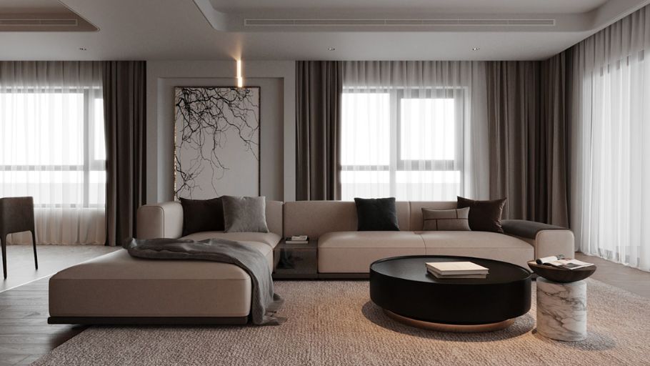 Phòng khách trong dự án Ciputra Apartment