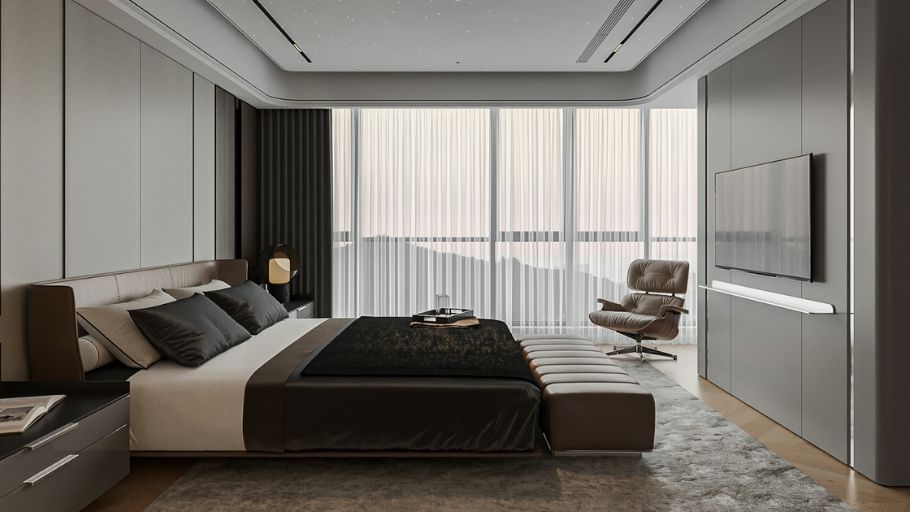 Phòng ngủ trong dự án Define Penthouse