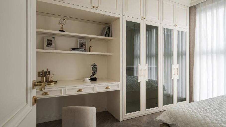 Phòng ngủ Master trong căn hộ Hateco Apartment kiểu Pháp