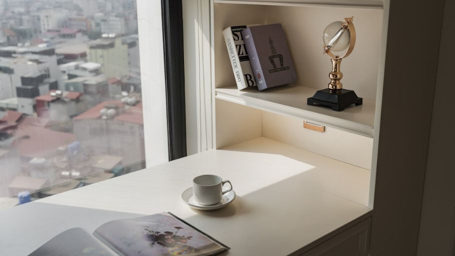 Phòng ngủ Master trong căn hộ Hateco Apartment kiểu Pháp