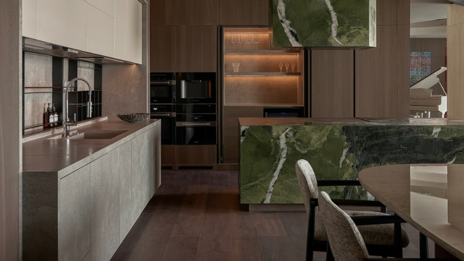 Phòng bếp trong căn hộ Duplex Feliz