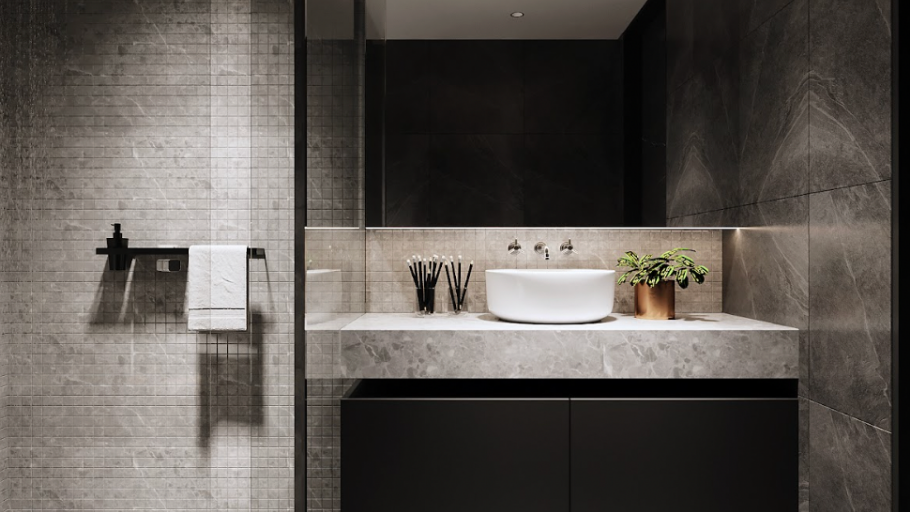 WC & Phòng tắm cao cấp trong căn hộ Sunshine City Duplex 