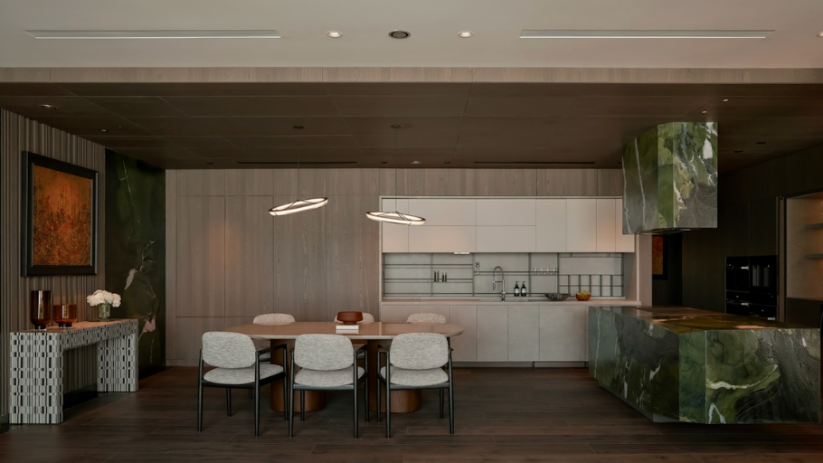 Khu vực bếp & ăn uống thượng lưu Feliz Duplex & Penthouse