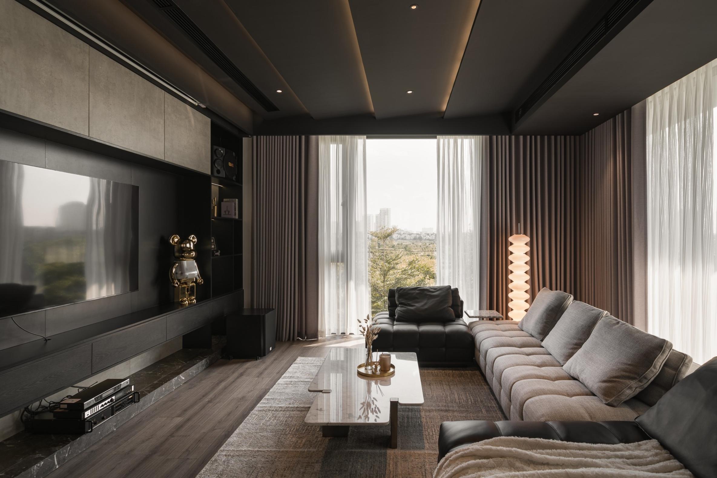 Phòng khách dự án Ciputra Villa được thiết kế theo kiểu Ý phong cách Modern Italian 