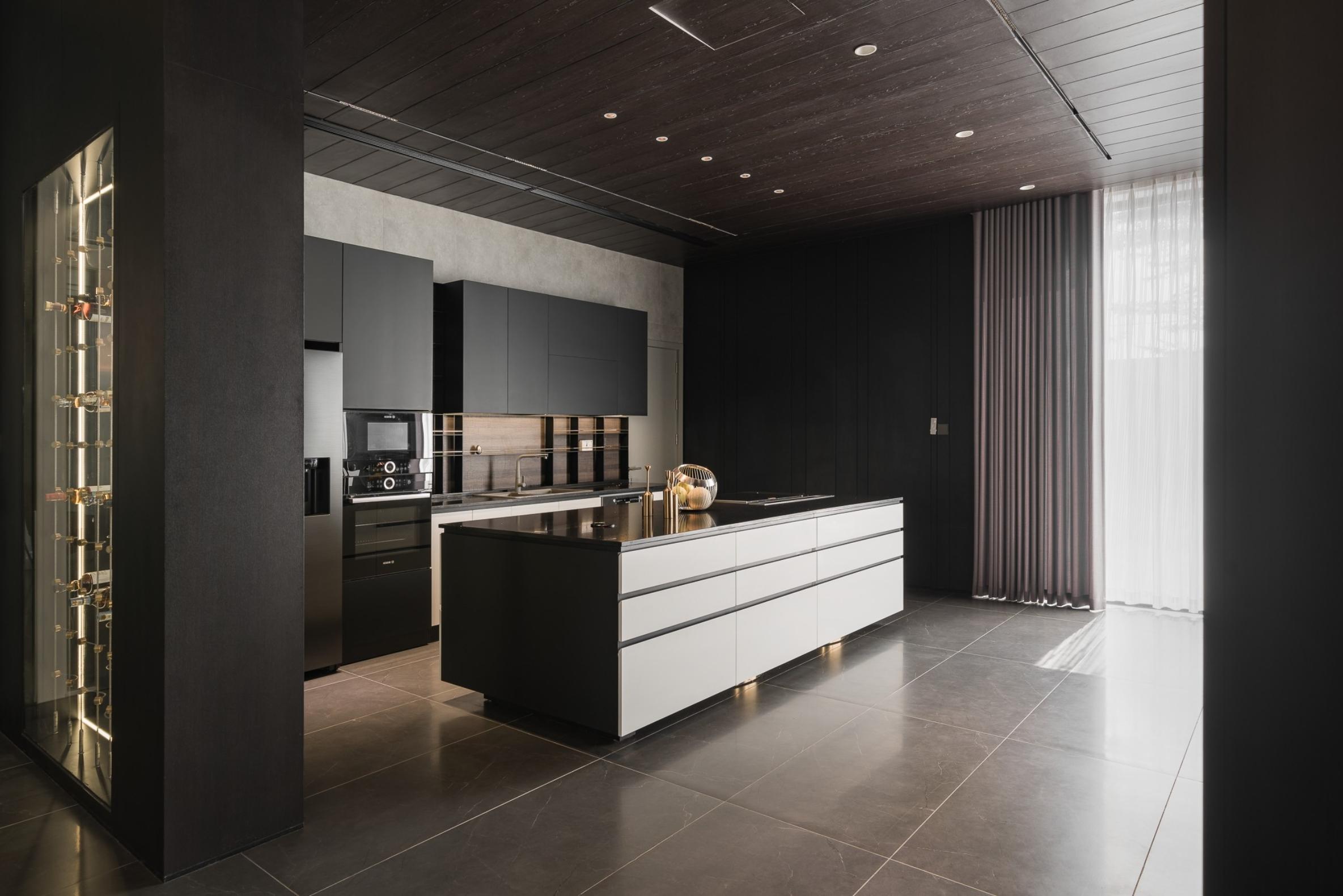 Phòng bếp kiểu Ý dự án Ciputra Vi với cấu trúc gọn gàng, sạch sẽ