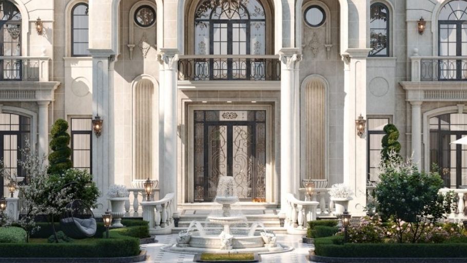 Biệt thự nghỉ dưỡng 2 tầng phong cách Pháp