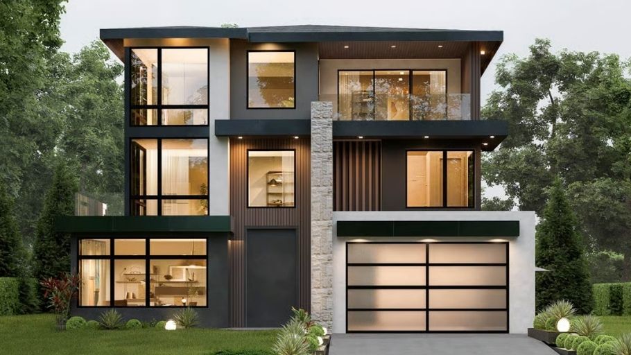 Mẫu biệt thự 3 tầng có gara