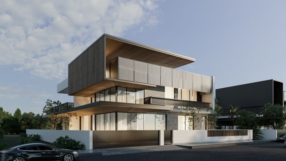 Mẫu biệt thự 3 tầng Sang trọng Hiện đại