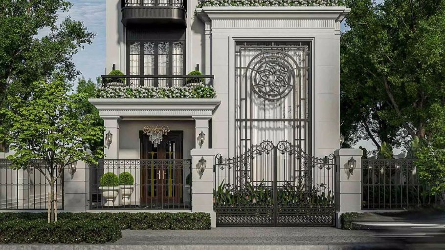 Mẫu biệt thự Tân Cổ Điển 3 tầng nhà phố