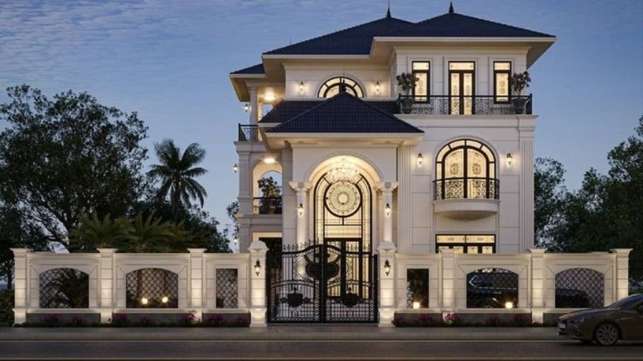 Mẫu biệt thự Tân Cổ Điển 3 tầng