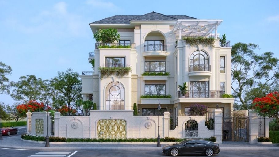 Biệt thự tân cổ điển 4 tầng