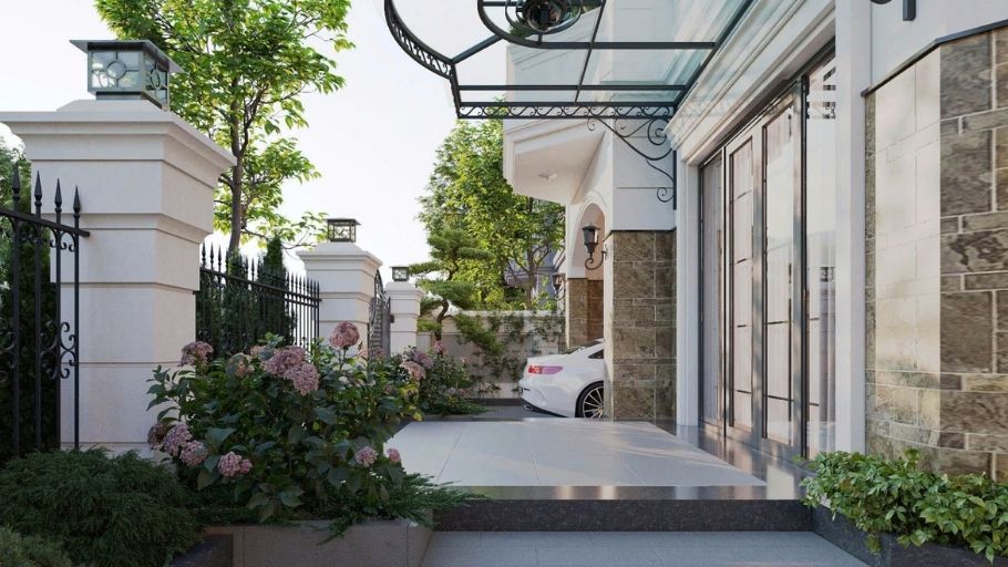 Thiết kế villa 1 tầng theo phong cách hiện đại, tối ưu công năng trên một mặt sàn