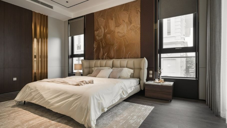 Nội thất biệt thự gỗ tại phòng ngủ dự án SENDESIGN