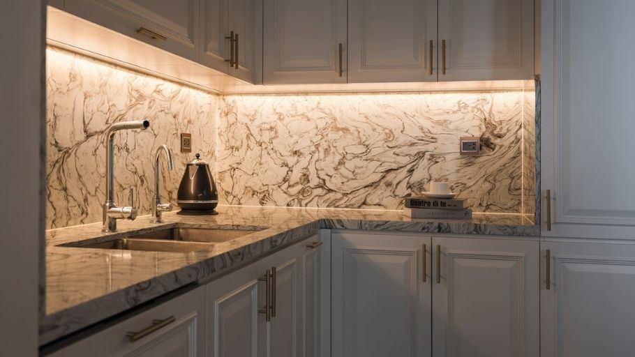 Không gian bếp - ăn tinh giản, tiện nghi và mềm mại