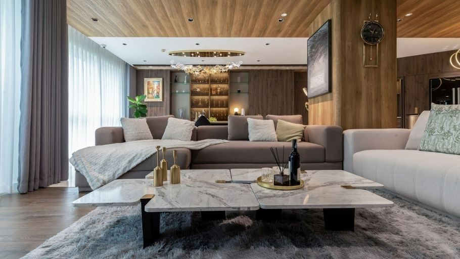 Phòng khách trong căn hộ Ciputra Apartment 01