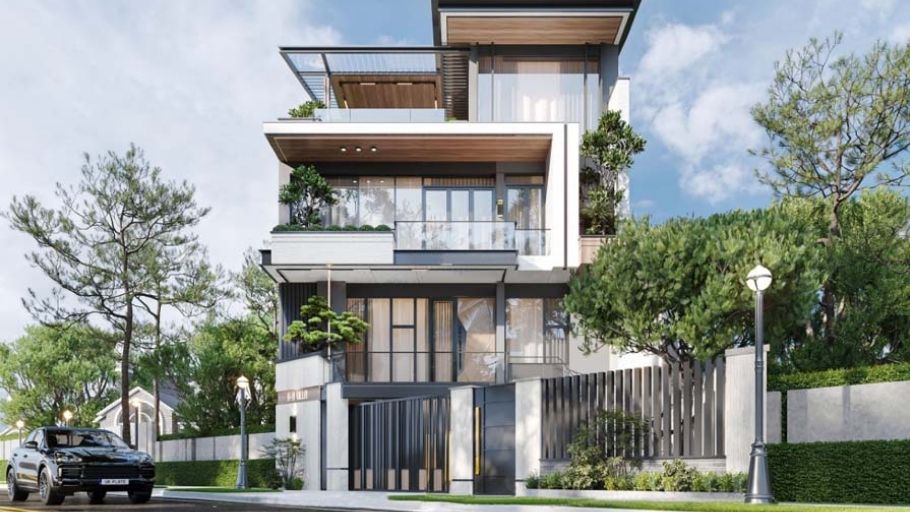 Biệt thự 4 tầng đương đại cao cấp