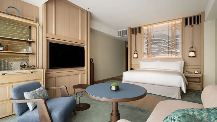 Phòng ngủ biệt thự 200m² phong cách Contemporary  với thiết kế tối giản