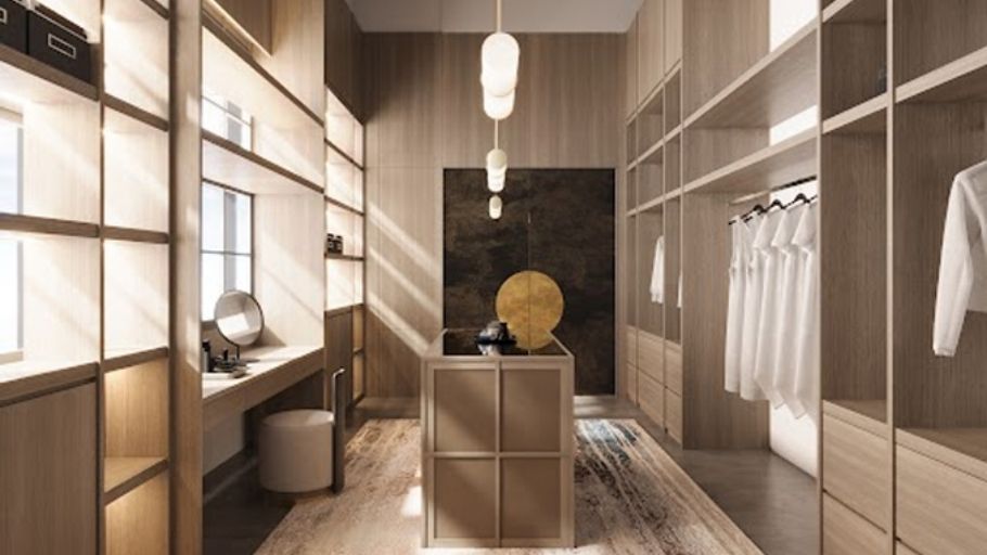 Hệ tủ âm tường trong biệt thự phong cách Bắc Âu