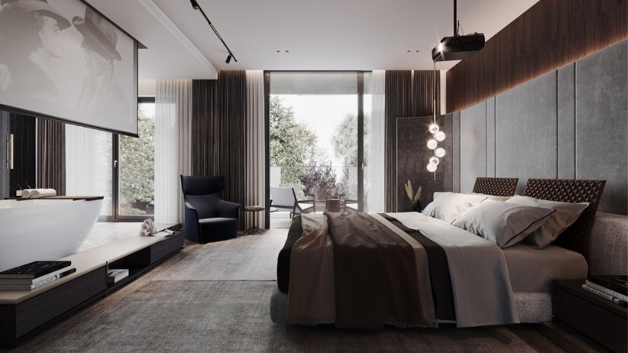 Phòng ngủ Master trong biệt thự 300m2