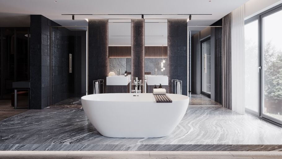 Phòng tắm Master biệt thự 300m2