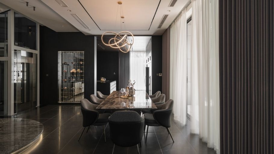 Khu vực ăn uống tối giản kiểu Pháp