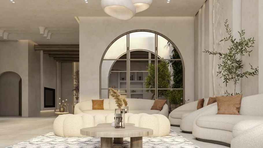 Phòng khách với thiết kế nội thất biệt thự Gamuda