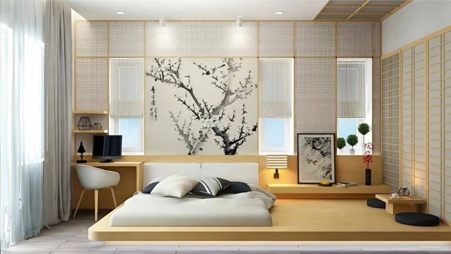 Phòng ngủ biệt thự Gamuda phong cách Japandi