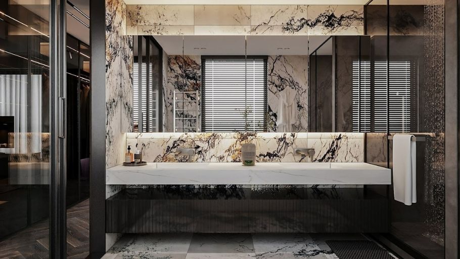 Phòng tắm trong biệt thự Haiphong Villa 01