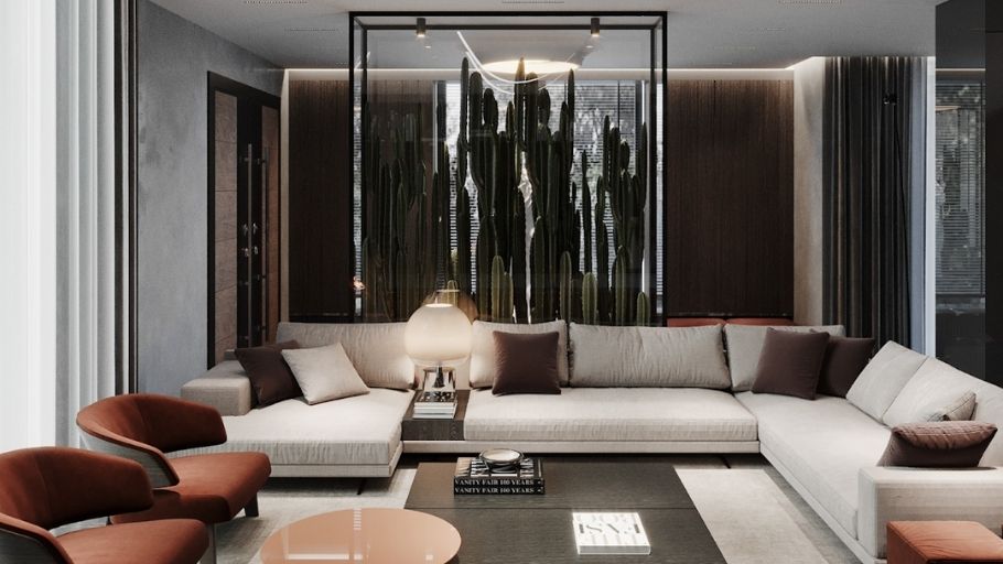 Phòng khách tại biệt thự Ciputra Villa 02