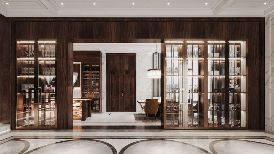 Không gian phòng khách sang trọng, vững chãi