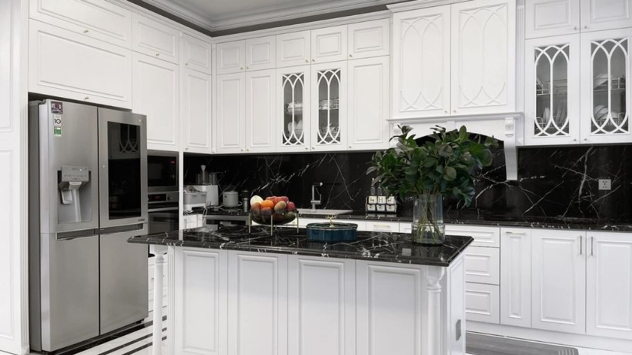 Khu vực bếp nấu hiện đại tại Vinhomes The Harmony