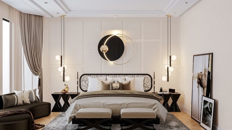 Phòng ngủ Master tại Vinhomes The Harmony