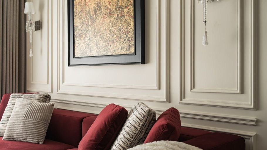 Phòng khách trong căn hộ Hateco Apartment kiểu Pháp