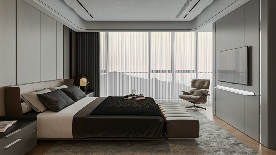 Phòng ngủ trong căn hộ Duplex Define