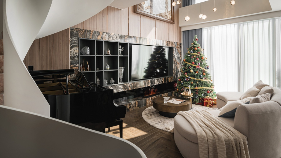Mẫu thiết kế Penthouse 180m2 - Sun Grand Duplex 02