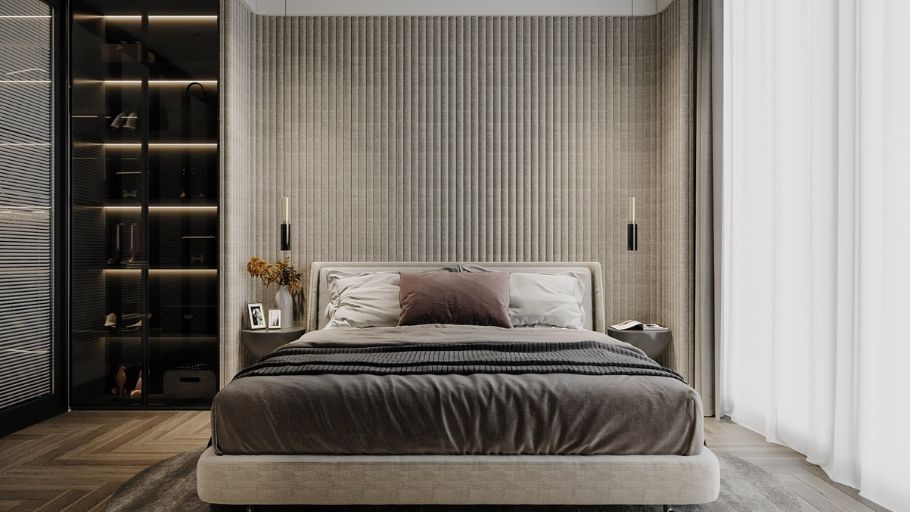 Ribbed texture và neutral luxury - Organic Modern