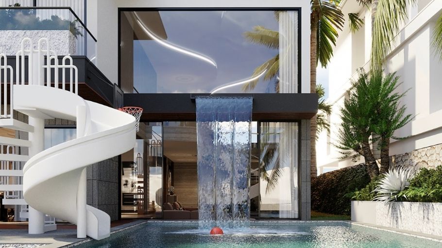 Tổng thể villa hướng đến cảm giác “nghỉ dưỡng mỗi ngày”