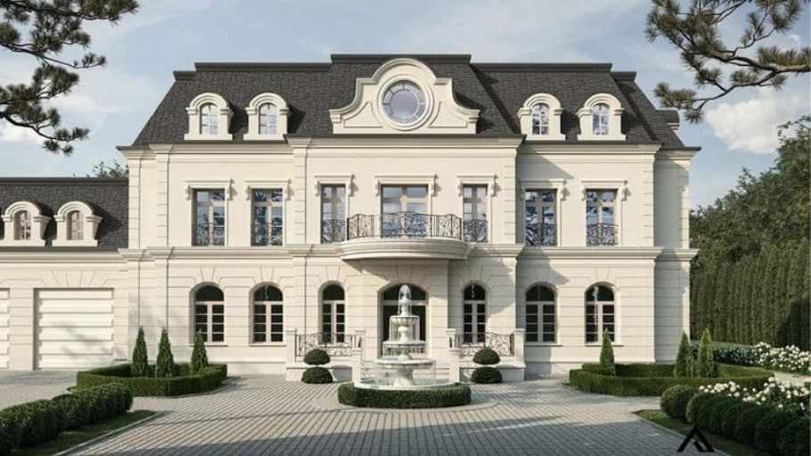 Mansion 3 tầng phong cách Pháp - Mỹ cổ điển