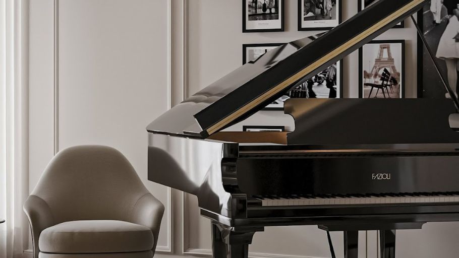 Phòng khách trong căn hộ Ciputra Apartment Tân Cổ Điển