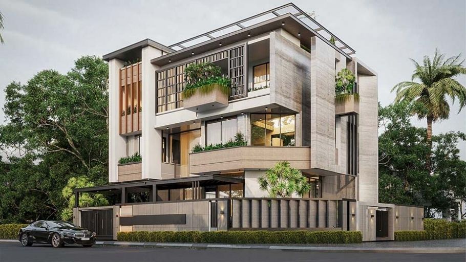 Biệt thự 4 tầng luxury hiện đại