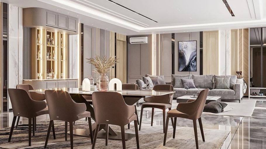 Không gian mở tại biệt thự Chateau Phú Mỹ Hưng, Quận 7